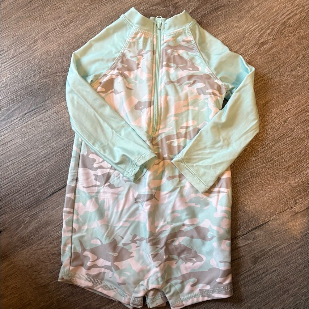 Crown & Ivy Baby Mint Green Swimsuit